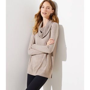 LOFT cowlneck tunic sweater